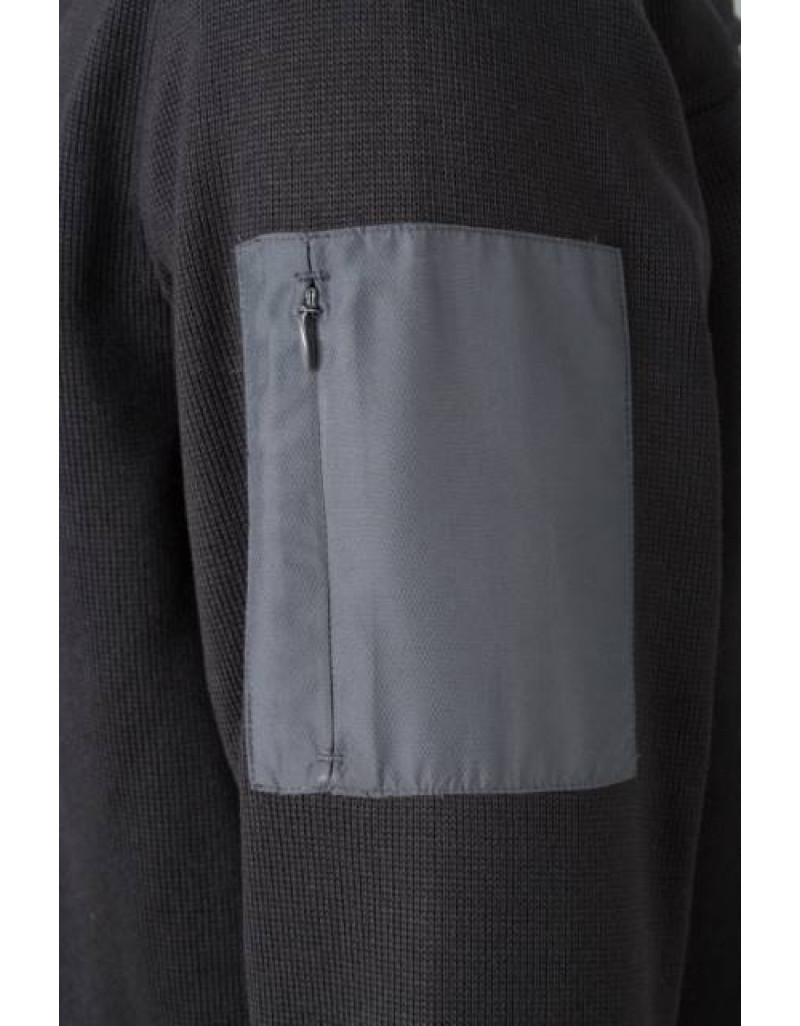 Jachetă tricotată din fleece cu buzunar pentru bărbați Daiber